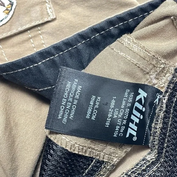 Kuhl Konfidant Air Pants Mens 34x30 Khaki Hiking Tactical Outdoor - Picture 16 of 16